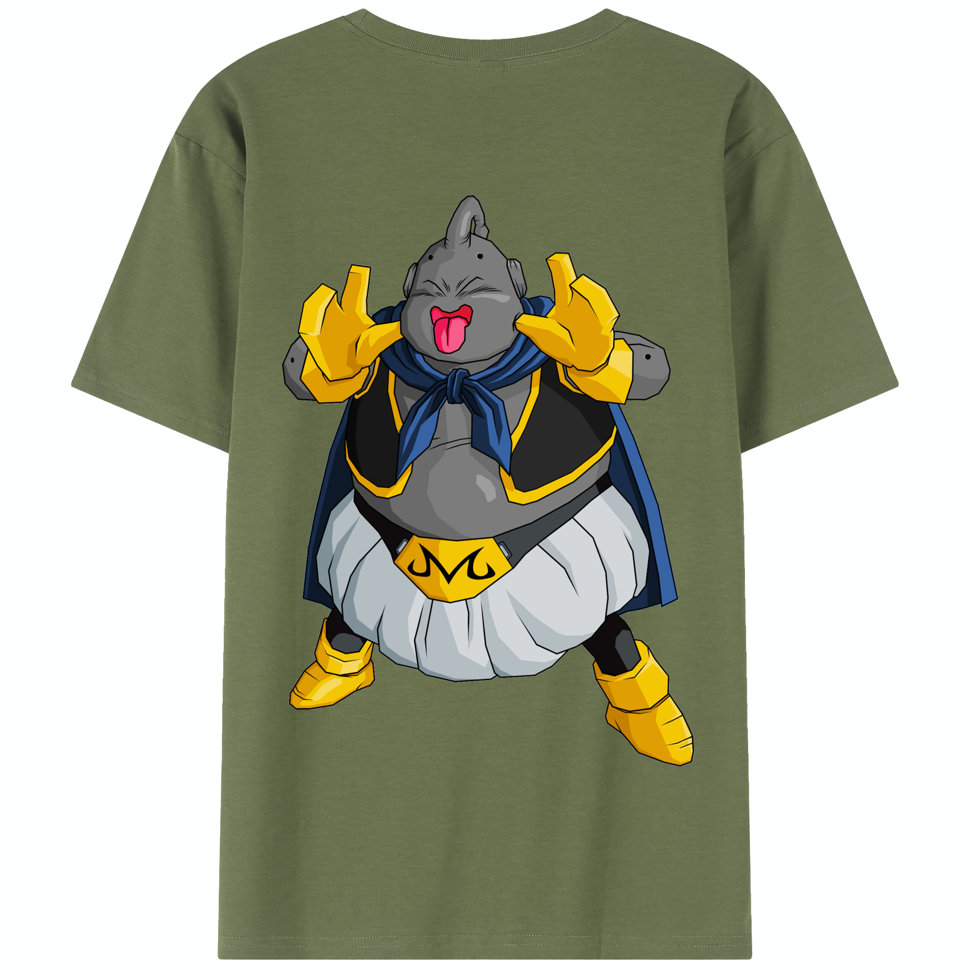 （画像用） ドラゴンボール 魔人ブウ DRAGON BALL Majin Buu 綿100％半袖Tシャツ（背面プリント）